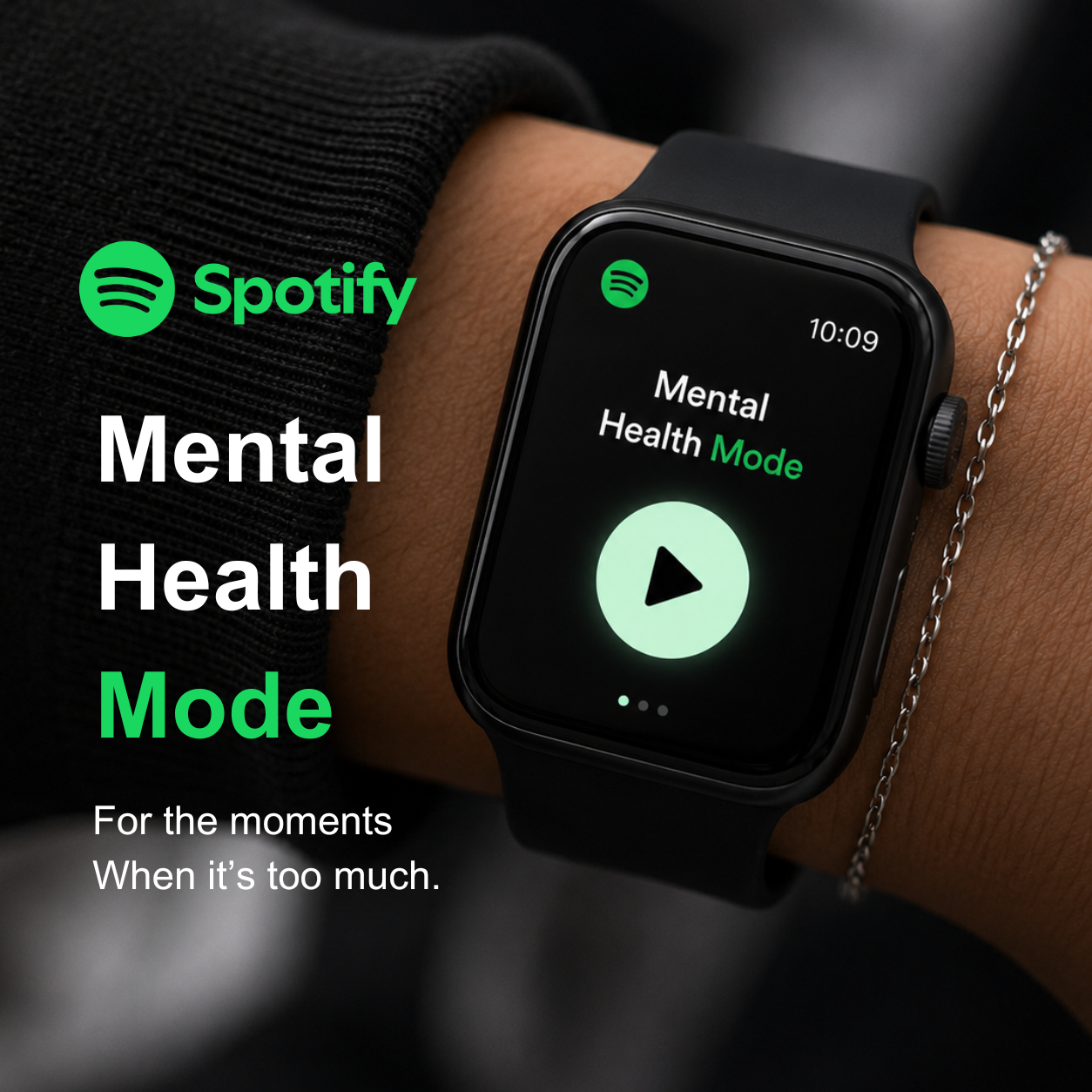 Ad 2: Apple Watch showing Mental Health Mode